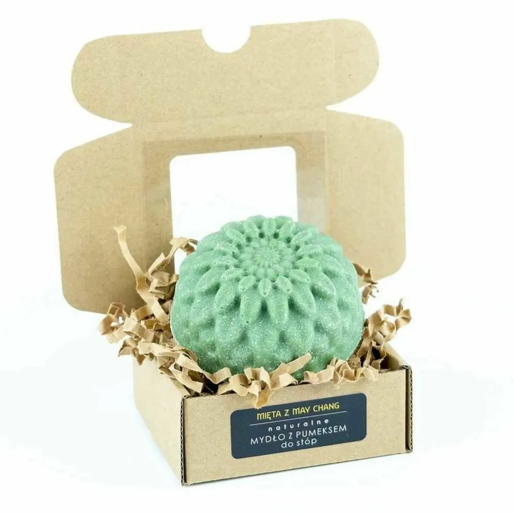 Mydło z Pumeksem do Stóp MIĘTA 120 g - Miodowa Mydlarnia