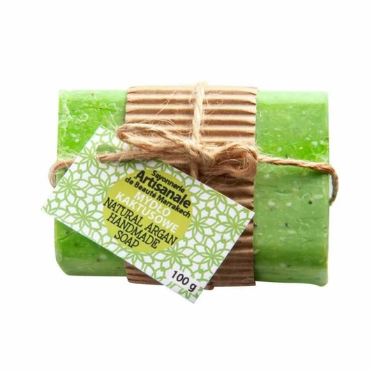 Mydło w Kostce Kaktusowe z Opuncją Figową Peelingujące 100 g - Beaute Marrakech